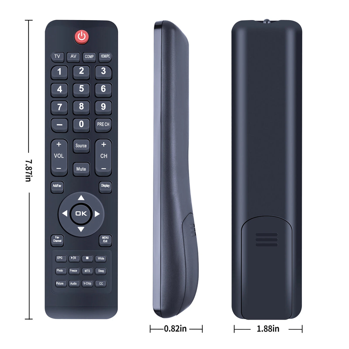 98GR7BDBNEACD Remote Control For AOC TV LC42H163 LC32W163 LC32W063 LE19W037