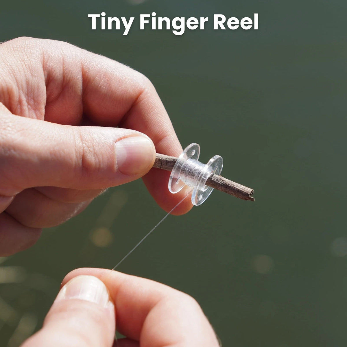 TinTackle Pro – Compact Survival Fishing Kit with Mini Finger Reel | silver