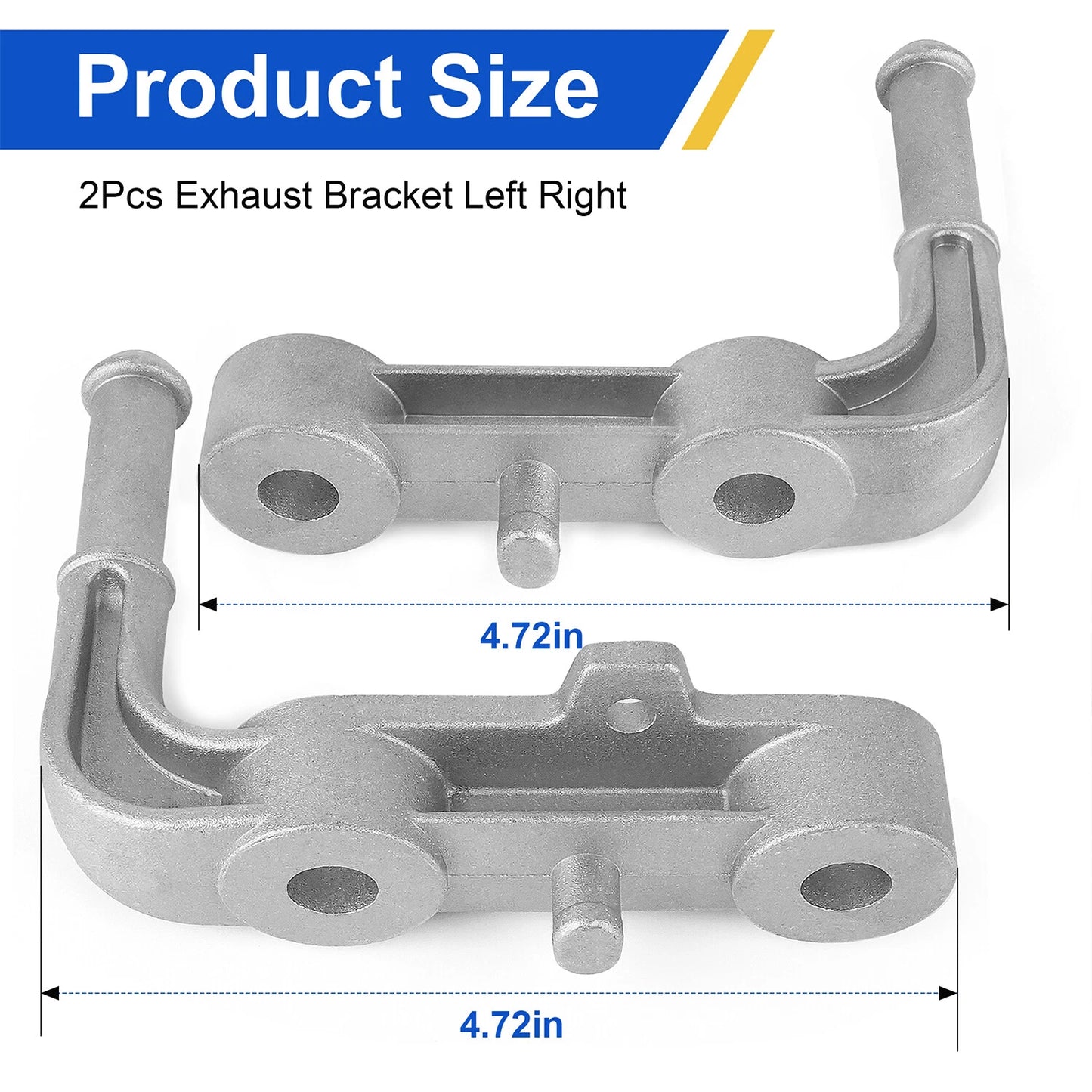 2Pcs Exhaust Bracket Left Right For Ram 1500 2019-2025 68275662AB 68395841AA