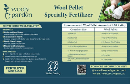 Wooly Garden Wool Pellet Specialty Fertilizer (2lbs) 2lbs