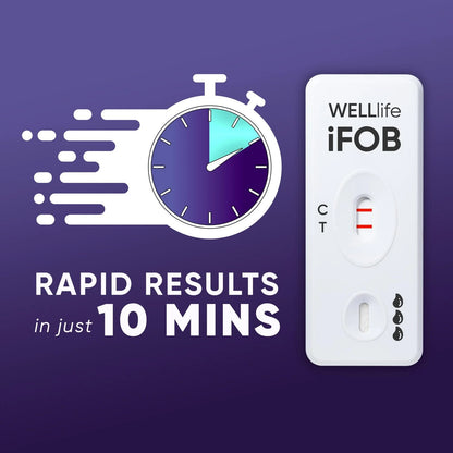 WELLlife iFOB Immunochemical Fecal Occult Blood Test, Colorectal Cancer 2T