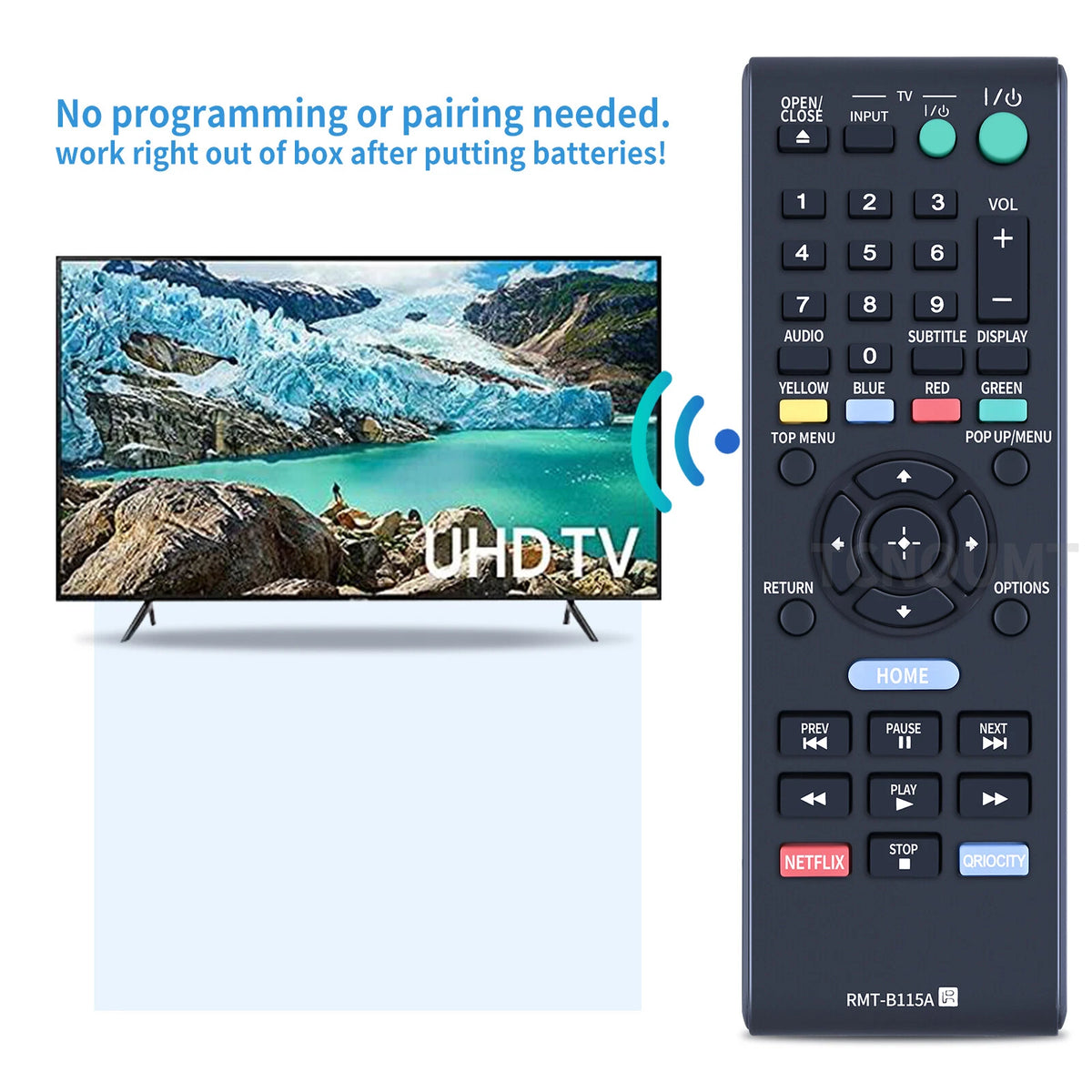 RMT-B115A Remote Control For Sony DVD Player BDP-S580 BDP-S480