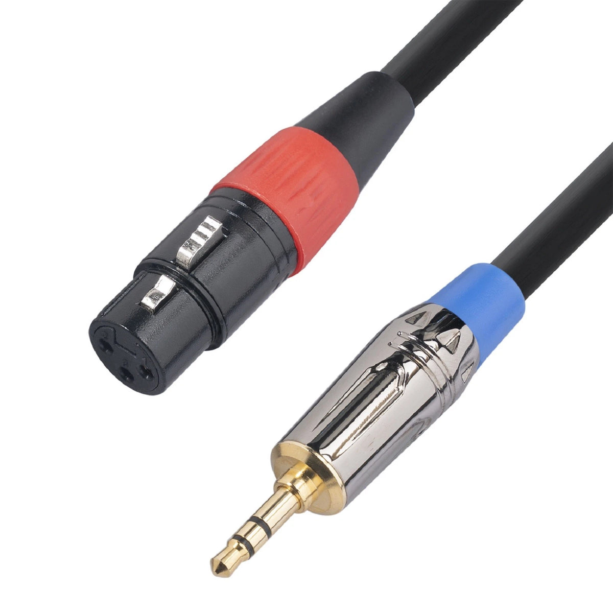 Jack 3.5mm to 3Pin XLR Cable TRS M to XLR Female Audio Adapter Cable For Phone