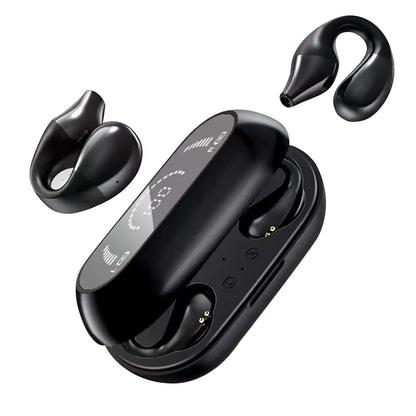 LED Bone Conduction Earbuds Wireless Bluetooth 5.2 Headphone HiFi Stereo Headset