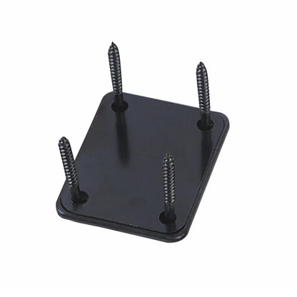 Black Electric & Cigar Box & Jazz Bass Guitar Neck Plate with 4 Screws E