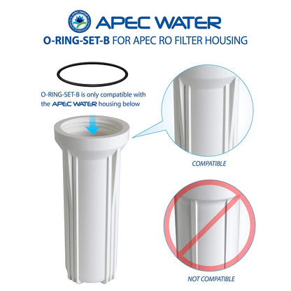 APEC Water Systems Replacement ORing for ROES-50 3 Count (Pack of 1), Black
