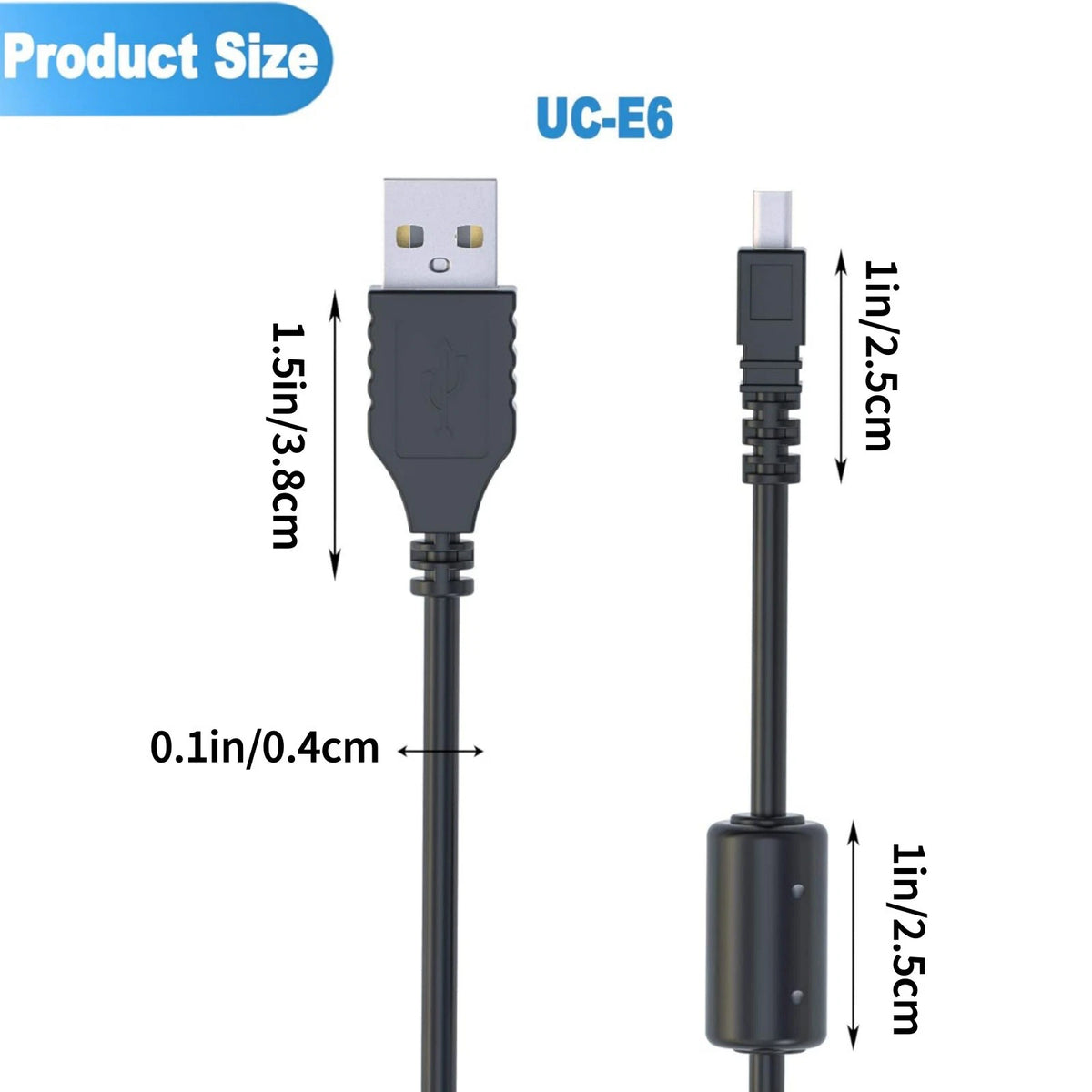 1.5m Photo Transfer Charger Cord For Nikon Coolpix 3100 4100 4200 P1 P2 P3 P4