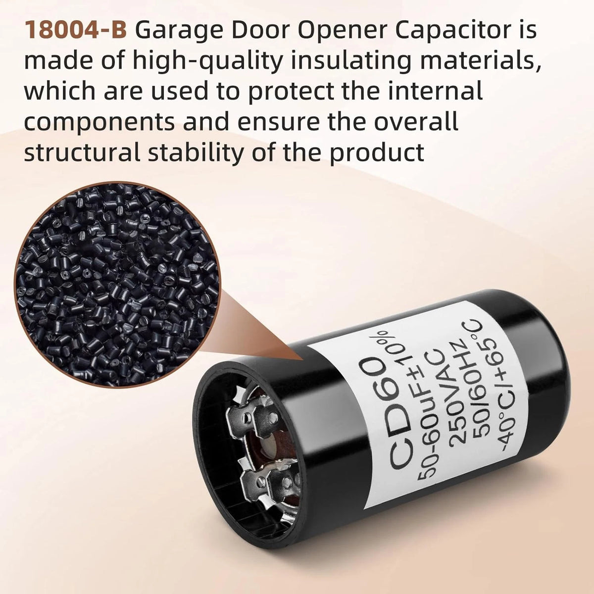 X-18004-b Capacitor Compatible with Genie 18004B Garage Door Opener Motor,...