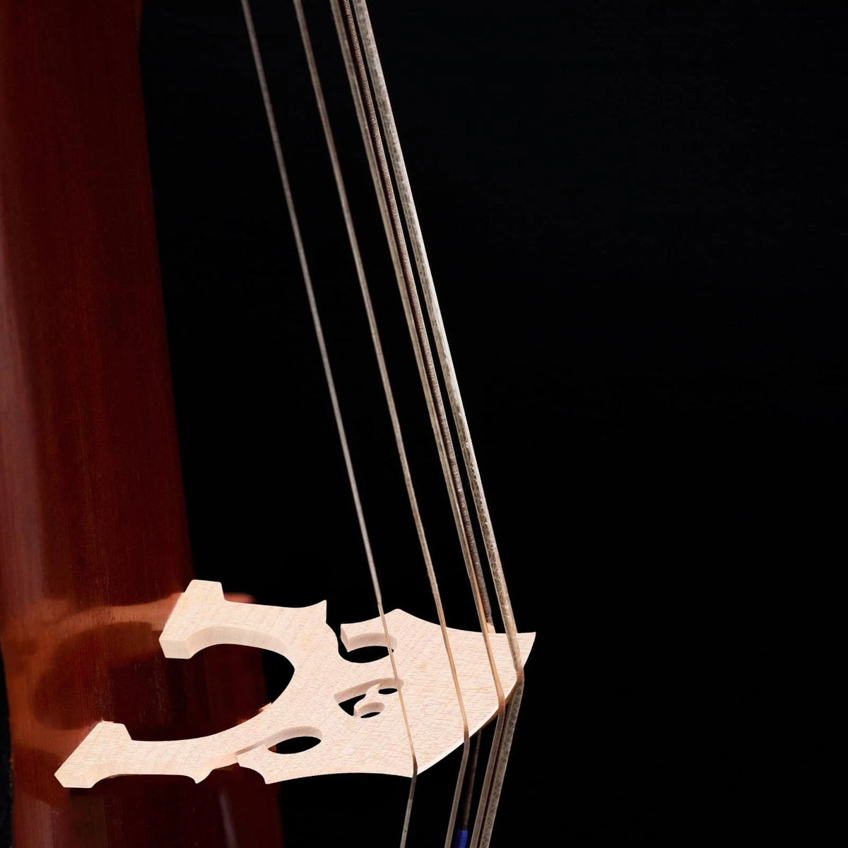 Maple Cello Bridge 3/4 Size Wooden Instrument Part 10.00X8.50X1.20CM, Khaki