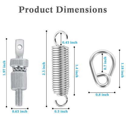 RANMING 2 Sets Bass Drum Pedal Spring Tension Assembly Standard 2A