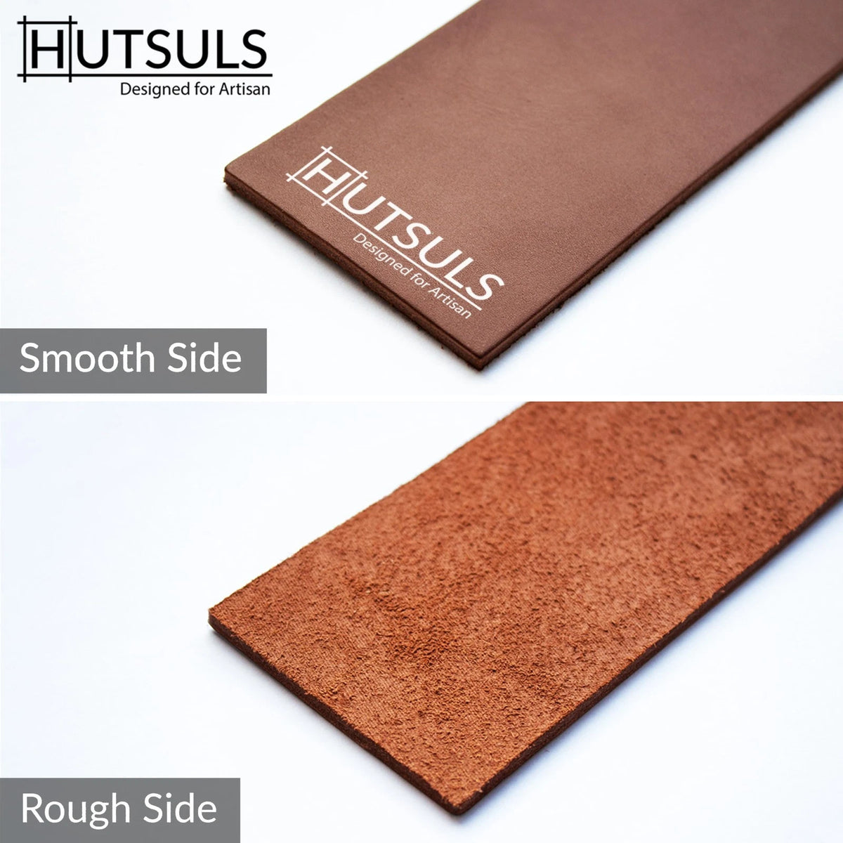Hutsuls Brown Leather Strop with Compound - Get Razor-Sharp Edges 3x8,