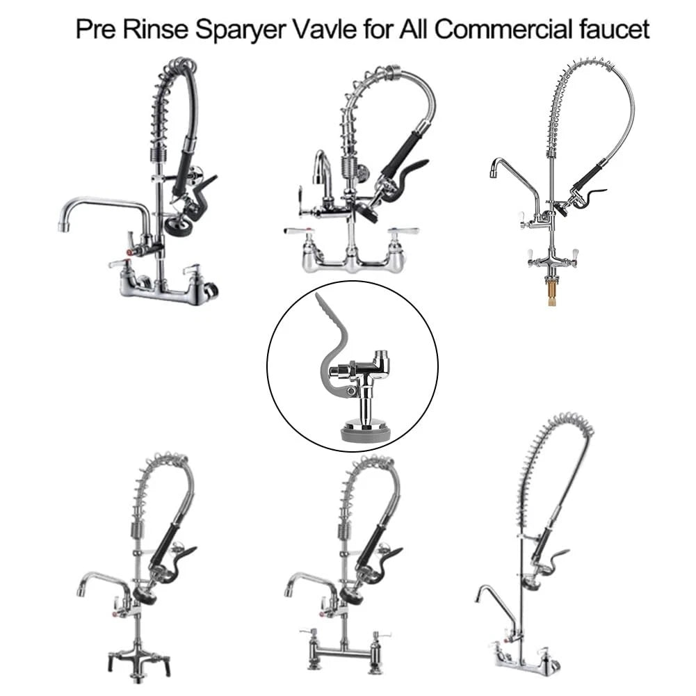 TNROTED Pre Rinse Sprayer Valve Fits for T&S Brass Spray 3/4"-14UNEF, Gray