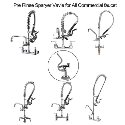 TNROTED Pre Rinse Sprayer Valve Fits for T&S Brass Spray 3/4"-14UNEF, Gray
