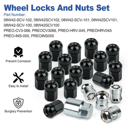 21Pcs 08W42-SCV-101 Wheel Lock Set For Honda CR-V Accord Civic