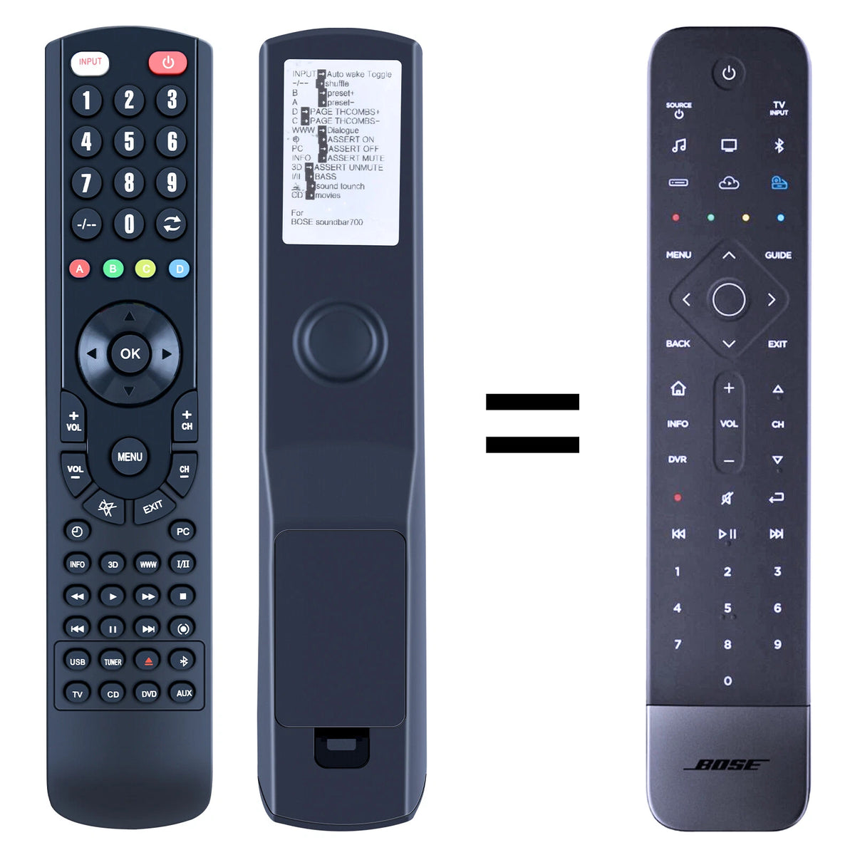 For Bose Soundbar 700 Home Theater Replacement Remote Control
