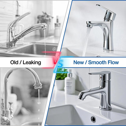 Diameter 35mm Ceramic Faucet Cartridge Replacement for Single Handle Blue
