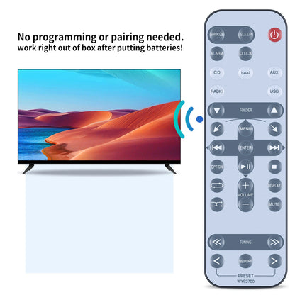 WY92700 Remote Control For Yamaha Micro CD Receiver TSX-112ML TSX-112BL