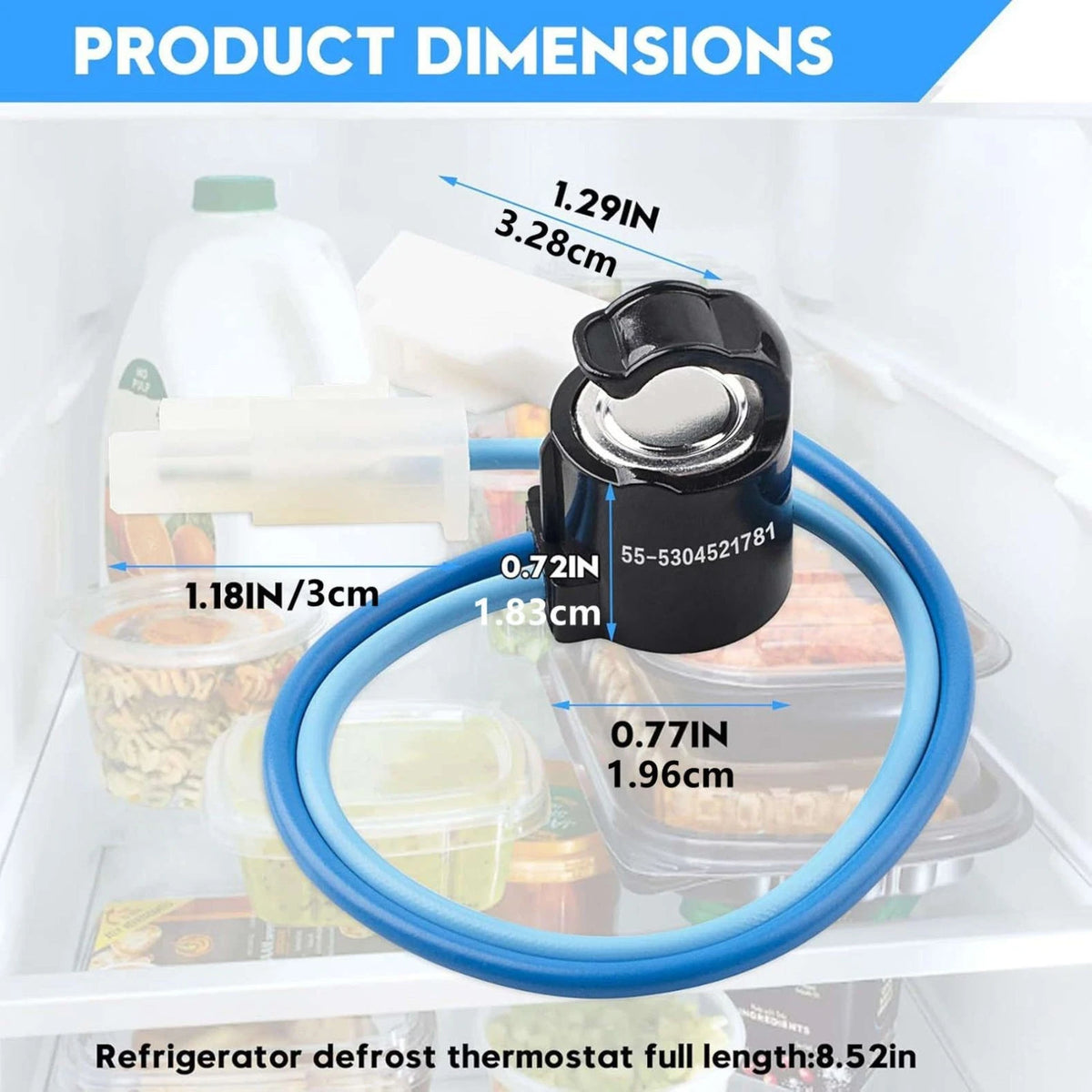 5304521781 Defrost Thermostat For Frigidaire Kenmore Refrigerator Replaces