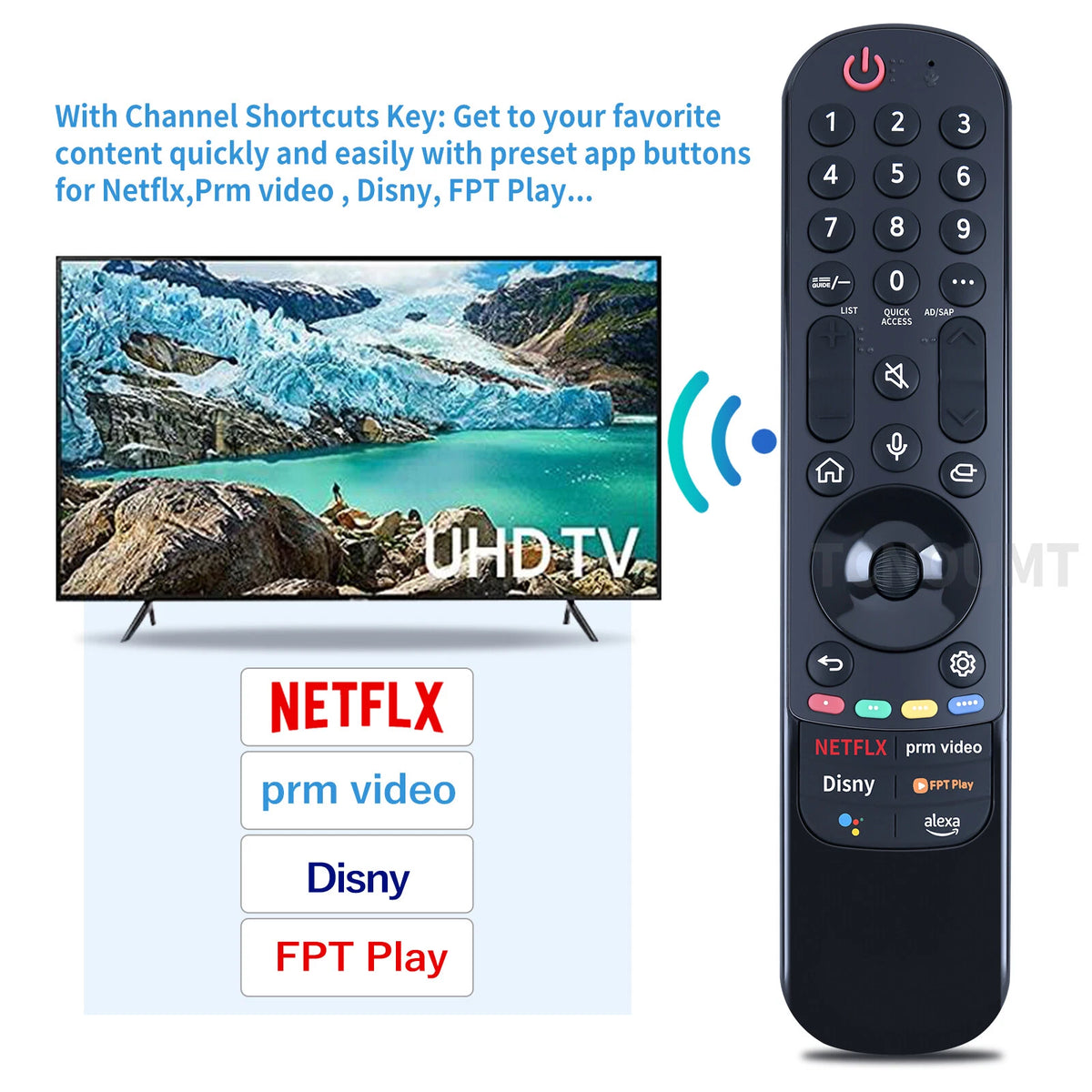 MR22GA AKB76039905 Voice Magic Remote Control For LG TV FPT Play UQ70 UQ80