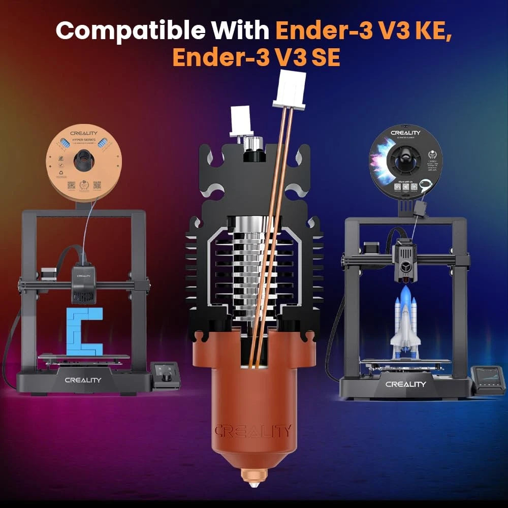 Creality Ender 3 V3 SE Hotend, 3 KE Ceramic Heating Block Kit with...