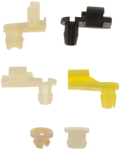 Dorman 75450 Door Lock Rod Clips Compatible with One Size, Black, Tan, Yellow