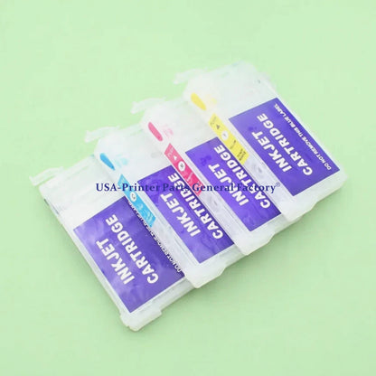4PC Refillable Ink Cartridge For Epson T3100 T5100 T3170 T3160 SC-T5100 Printers