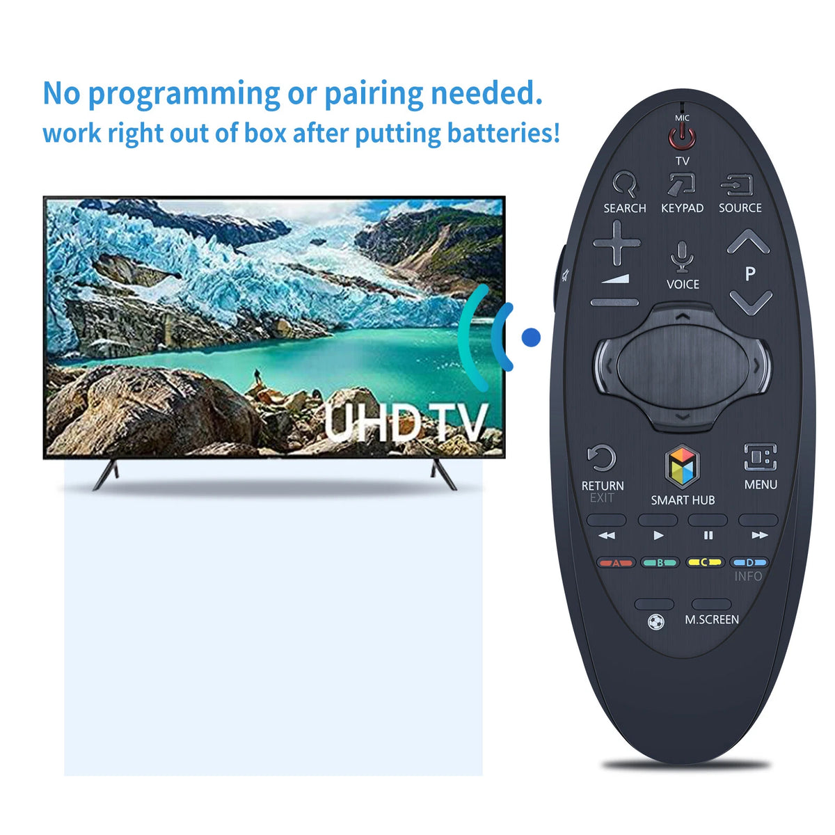 BN59-01185G Bluetooth Remote Control For Samsung Smart TV UA40H6400AW