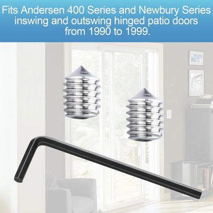 Yayapig Handle Set Screw Package with Wrench for Anderson Storm Door Silver