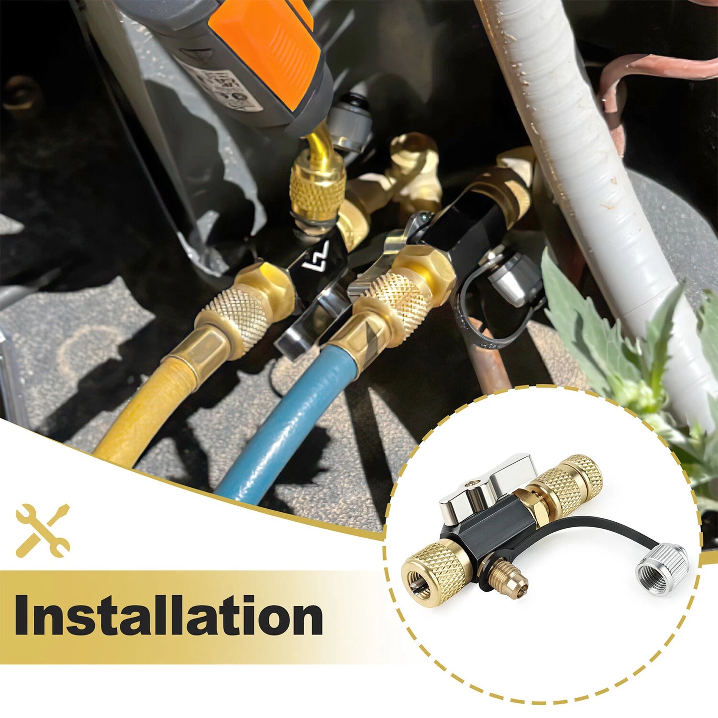 Mega Flow Vacuum Rated Valve Core Removal Tool – 1/4"  System Connection