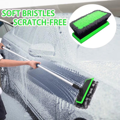 Stemni Car Wash Kit, 62'' Brush with Long Handle, 62 inches, Green