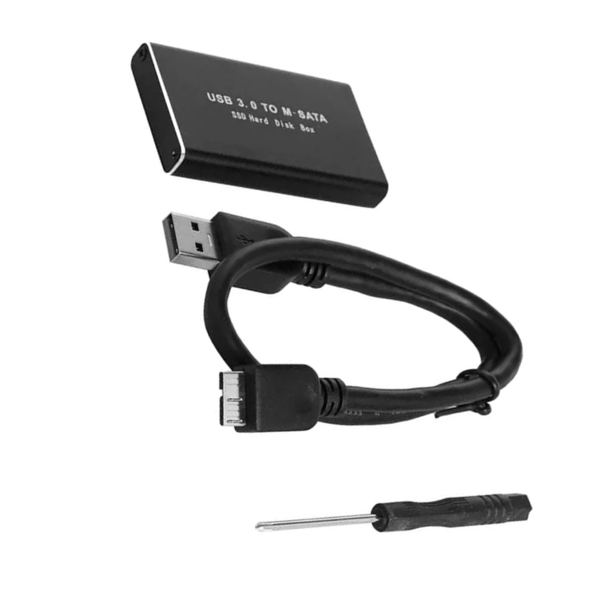Dual-Size 30/50mm mSATA SSD Case USB3.0 6Gbps High-Speed Transfer Driver-Free