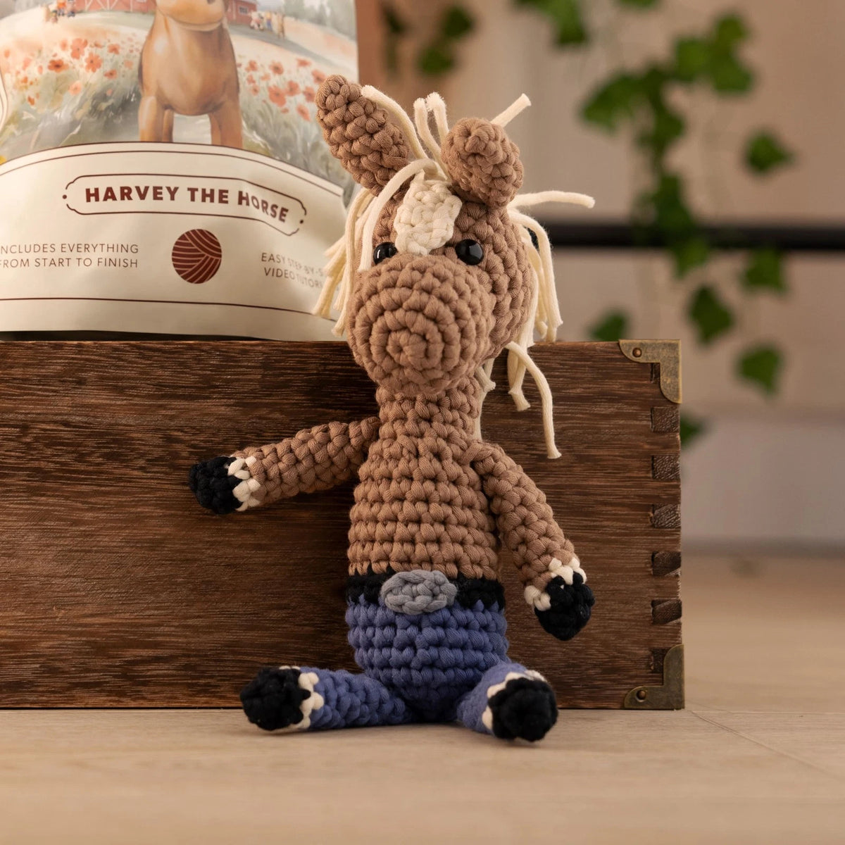 Amigurumi Crochet Kit for Beginners Adults and Kids, Small, Harvey the Horse