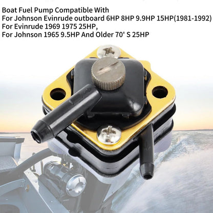 397839 Boat Fuel Pump for Johnson Evinrude Outboard 6-15HP 1981-1992 Direct Fit