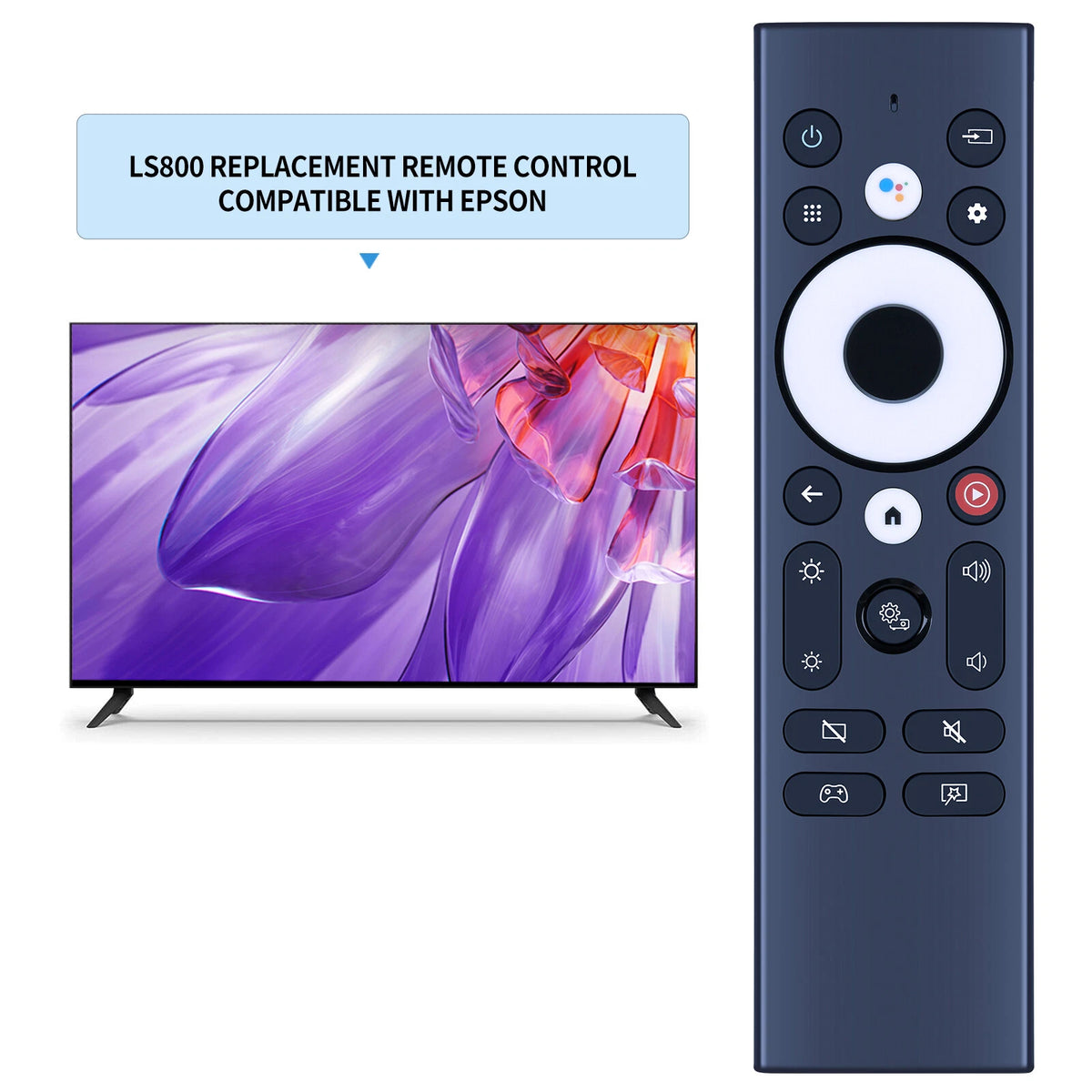 Voice Remote Control For Epson EpiqVision Ultra LS800 Ultra Laser Projector