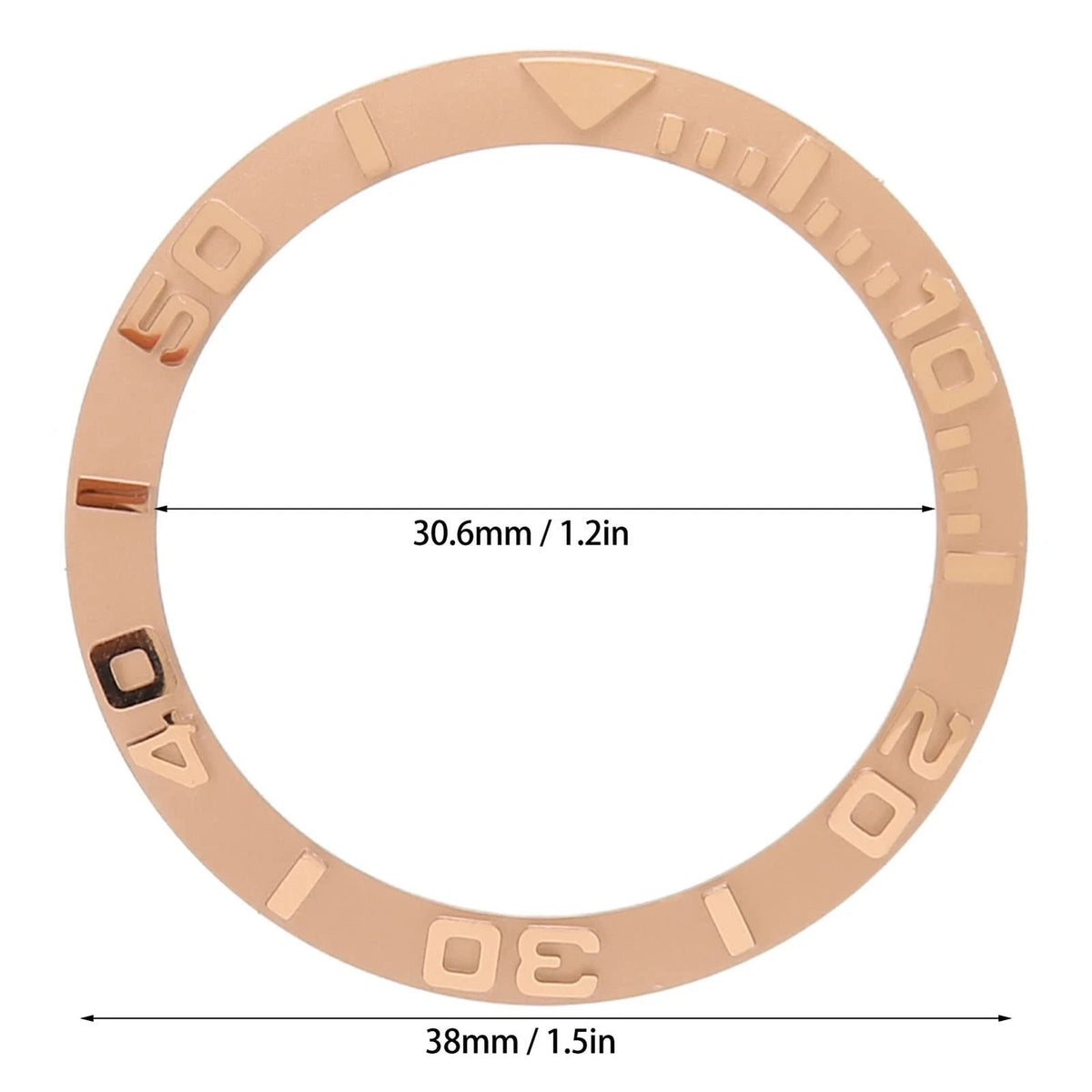 Watch Bezel Insert, 38mm Replacement Parts, Ceramic Digit Bezel...