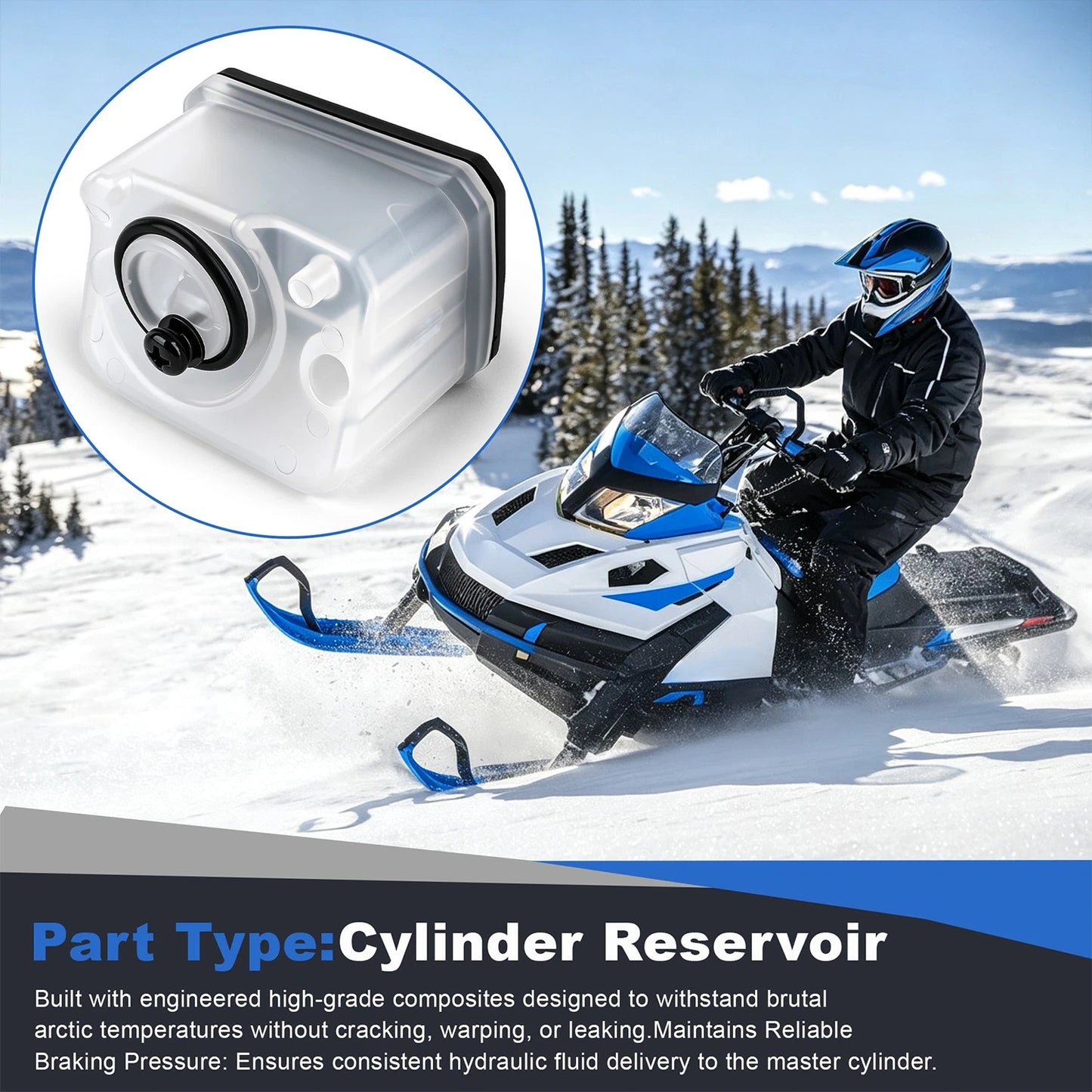Master Cylinder Reservoir Assembly 507032478 for Ski-Doo MXZ Summit Renegade