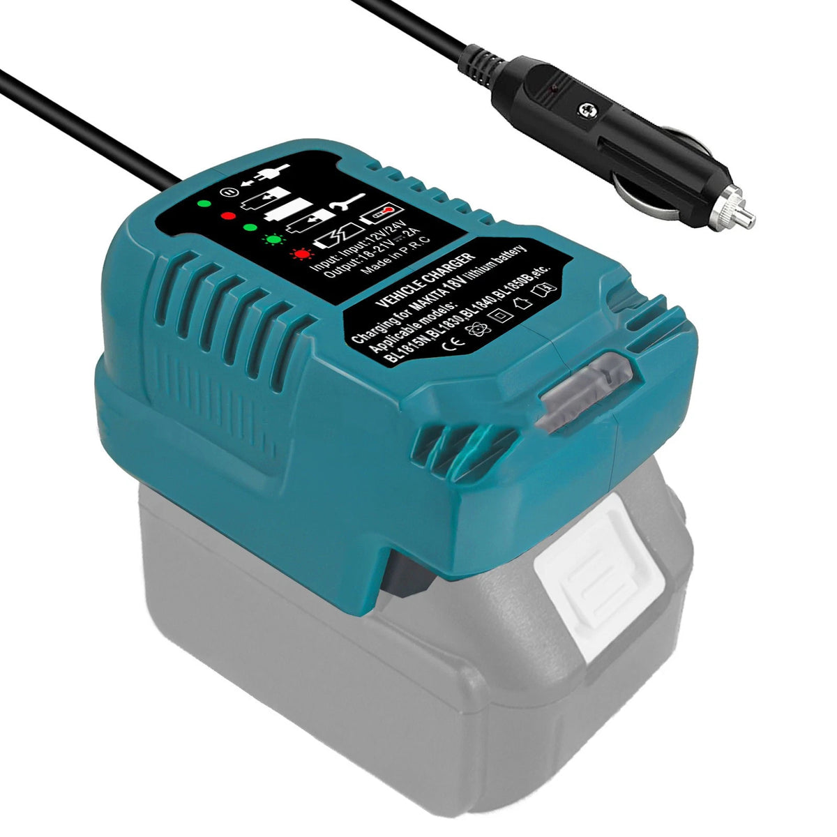 Replacement Car Charger For Makita 18V LXT Battery BL1815 BL1830 BL1840 BL1845