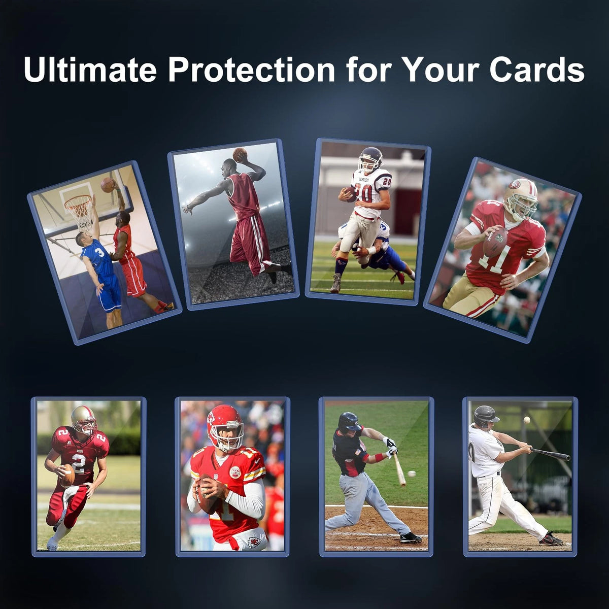 400 Card Sleeves Hard Plastic, 3"X4" 200 Sleeves+200 Soft Sleeves, Clear