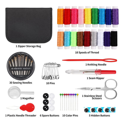Sewing Kit for Adults,Marcoon Needle and Thread with L, colorful