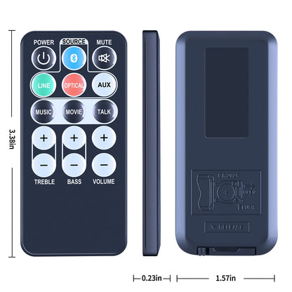 Remote Control For Ilive Bluetooth Soundbar Home Theater Speaker System ITB283B