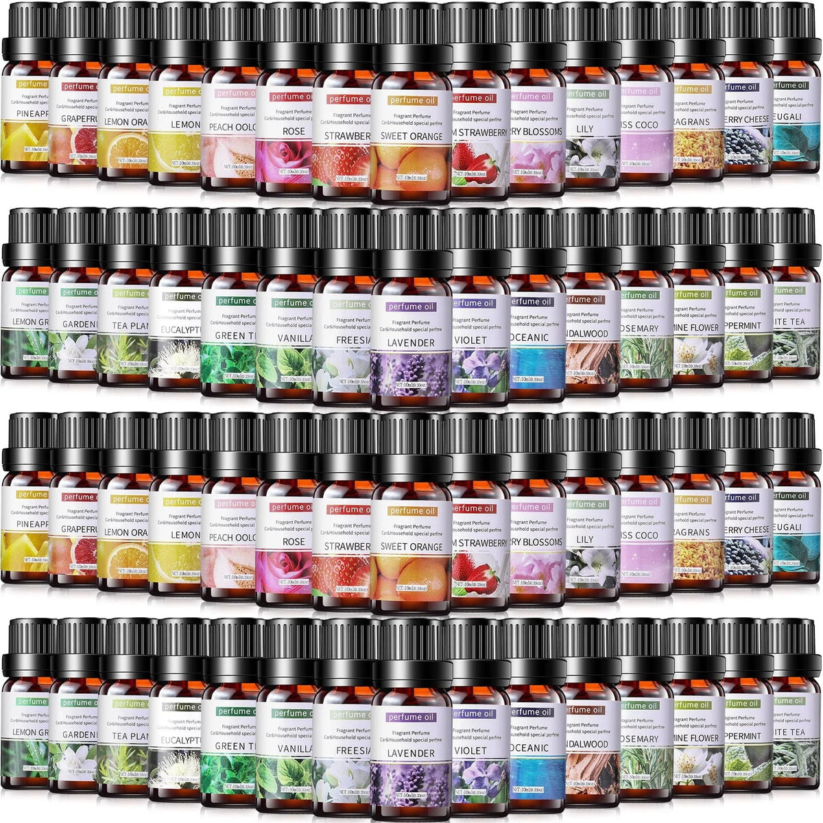 Nuanchu 26 Pcs Essential Oil Set for Humidifiers and 1 Fl Oz (Pack of 26)