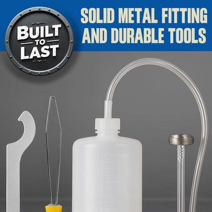Kegerator Cleaning Kit with 1 LB Beer Line Cleaner Made in USA – 30+ White