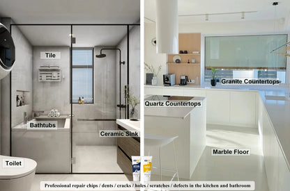 Tub, Tile and Shower Repair Kit (Color Match), Hupeyna SD633, More Color