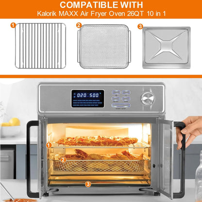 GCQFZ 3 IN 1 Air Fryer Replacement Parts for 3Sets Kalorik MAXX 26QT