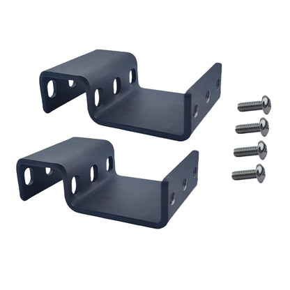 Compatible 1RU Recessed Rack Adapter-for 1.75" H x 19" W x ? D, black
