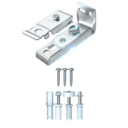Complete Bifold Door Hardware Replacement Kit for 1-1 3/8 Inch Thick Doors