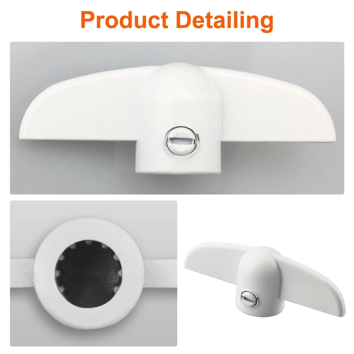 VIDABTE T Handle Crank for Andersen Casement Windows, 3/8 in White