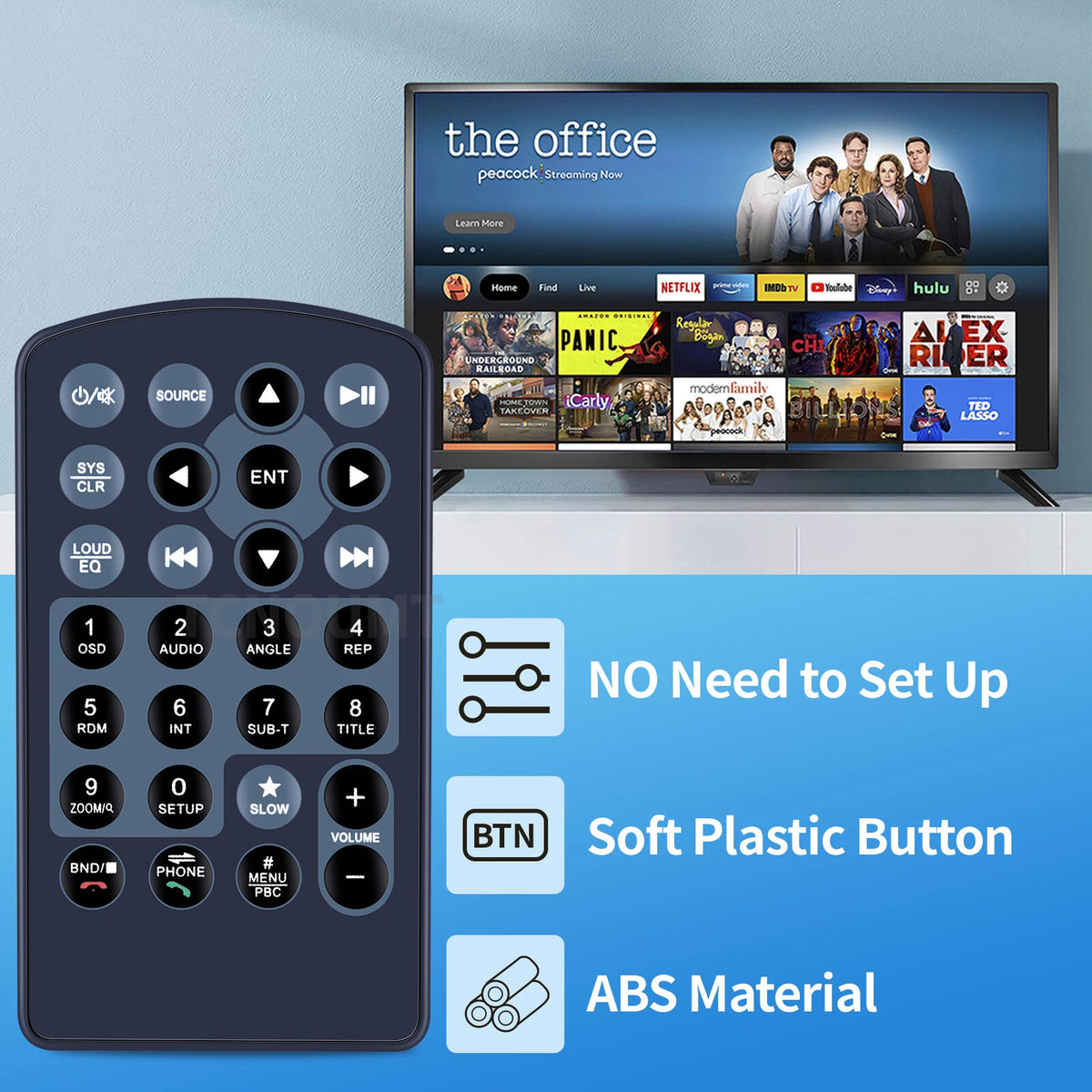Remote Control For BOSS Audio System BVB9395RC BV9395B Car Stereo System