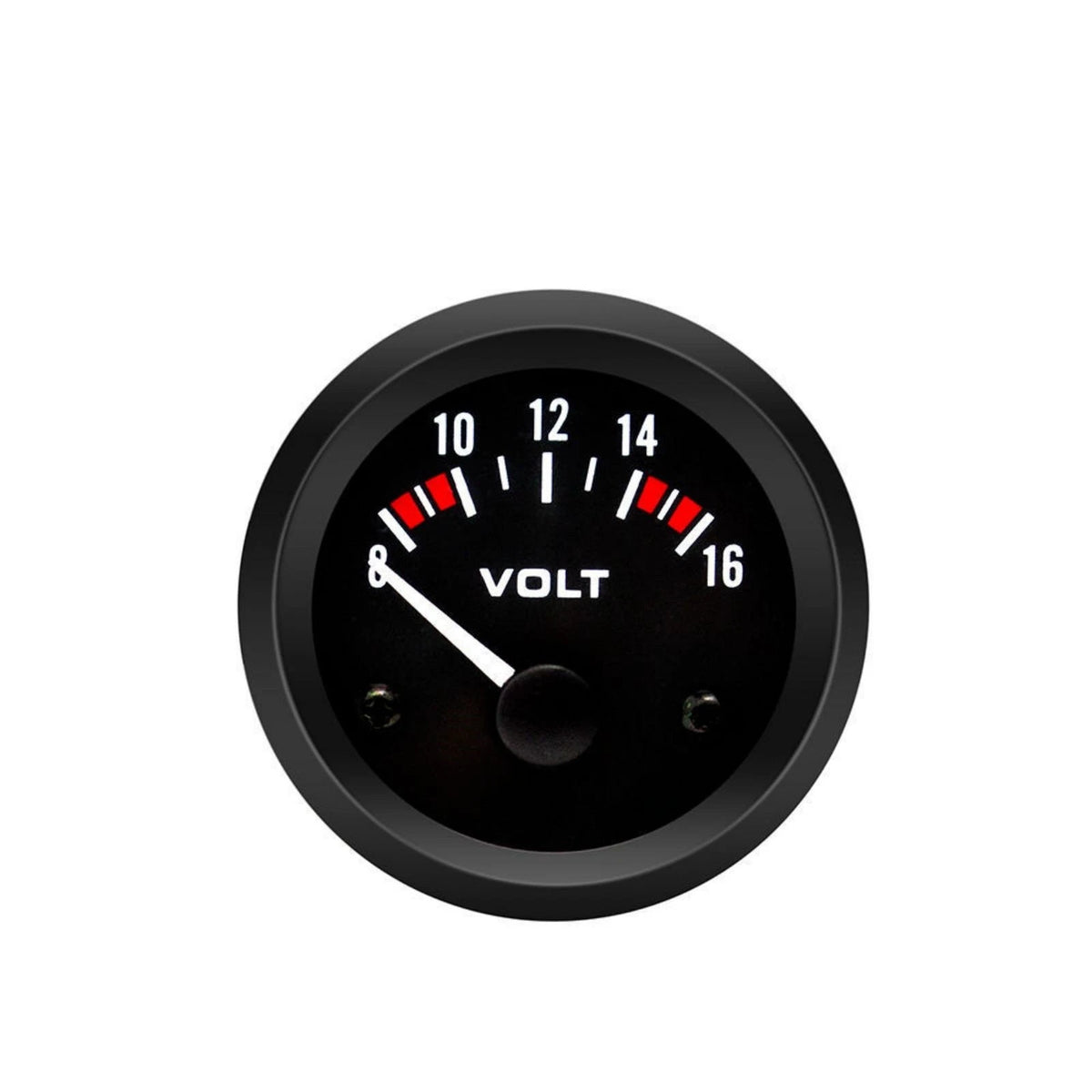 52mm Voltage Gauge LED Light 8~16V Voltmeter Panel Meter For Car High Quality