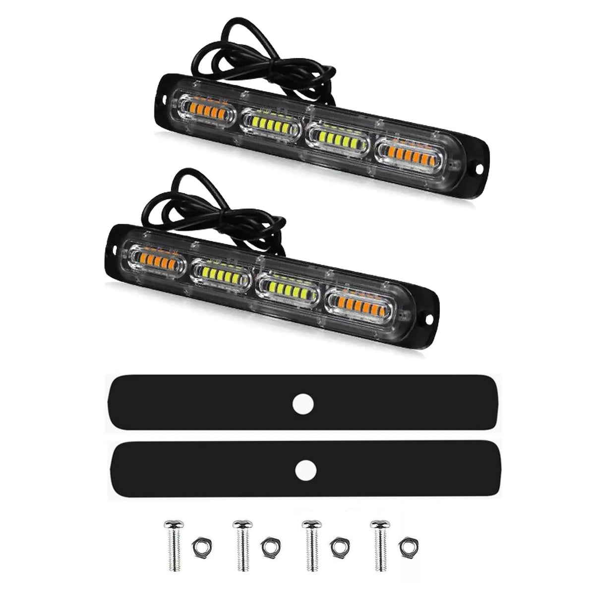 LED Flashing Strobe Light Bars Warning Hazard Beacon Part For Car Truck